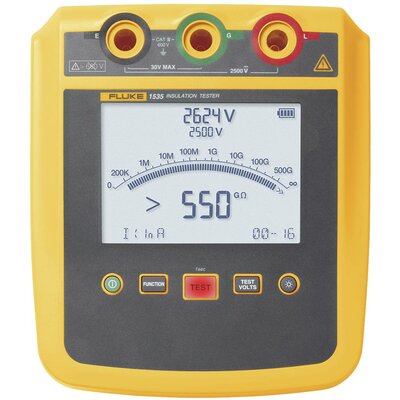 Fluke 1535 Szigetelésmérő műszer 250 V, 500 V, 1000 V, 2500 V 500 GΩ