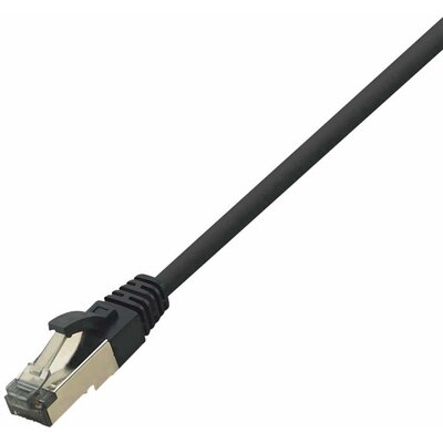 LogiLink CQ8063S RJ45 Hálózati kábel, patchkábel CAT 8.1 S/FTP 3.00 m Fekete Halogénmentes 1 db