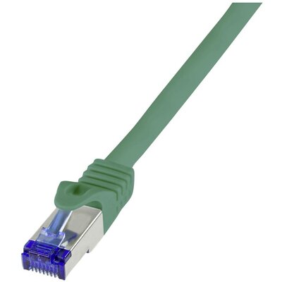 LogiLink C6A055S RJ45 CAT 6A S/FTP 2.00 m Zöld 1 db