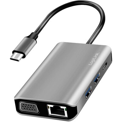 LogiLink USB-C® dokkoló állomás UA0410 Alkalmas (márka): univerzálny USB-C® tápellátás