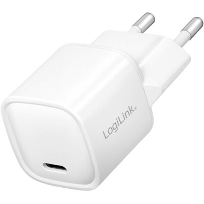 LogiLink PA0278 USB-s töltőkészülék 20 W Beltér, Aljzat dugó Kimeneti áram (max.) 3 A Kimenetek száma: 1 x USB-C® alj (Power Delivery) USB Power Delivery