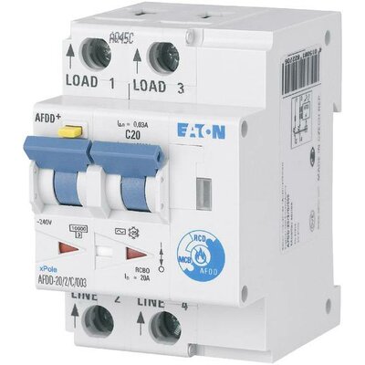 Eaton 187222 Tűzvédelmi kapcsoló 2 pólusú 20 A 0.03 A 230 V/AC 1 db