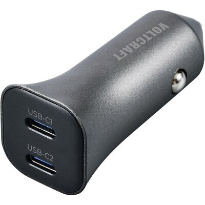 VOLTCRAFT CPS-40W/ 2 VC-RA401 USB-s töltőkészülék 40 W Személygépkocsi Kimeneti áram (max.) 3 A USB-C® alj