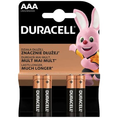 Duracell extra tartós mini ceruza elem AAA 4db-os