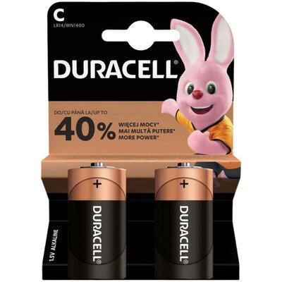 Duracell extra tartós baby elem C LR14 2db-os