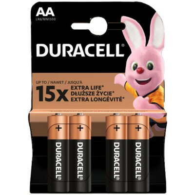 Duracell extra tartós ceruza elem AA 4db-os