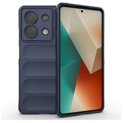 Xiaomi Redmi Note 13 5G, Szilikon tok, közepesen ütésálló, 3D minta, sötétkék