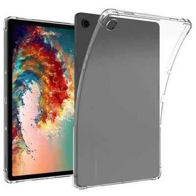 Samsung Galaxy Tab A9 Plus (11.0) SM-X210 / X215 / X216B, Szilikon tok, közepesen ütésálló, légpárnás sarok, átlátszó