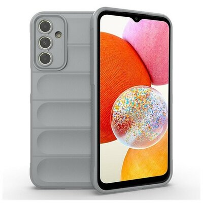 Samsung Galaxy A15 4G / A15 5G SM-A155F / A156B, Szilikon tok, közepesen ütésálló, 3D minta, világosszürke