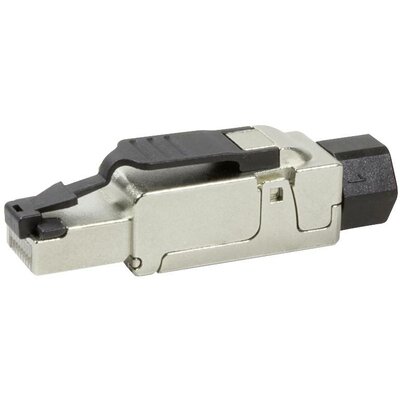 LogiLink MP0040 Helyszíni szerelőcsatlakozó, Cat.6A, árnyékolt, PrimeLine MP0040 Fekete, Ezüst 1 db