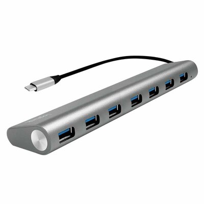 LogiLink UA0310 7 port USB-C® (USB 3.1) Multiport hub Szürke