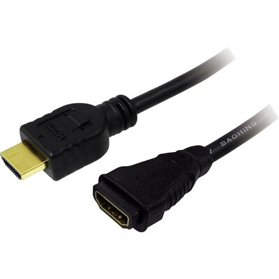 LogiLink HDMI Hosszabbítókábel HDMI-A dugó, HDMI-A alj 3.00 m Fekete CH0057 4K UHD HDMI kábel