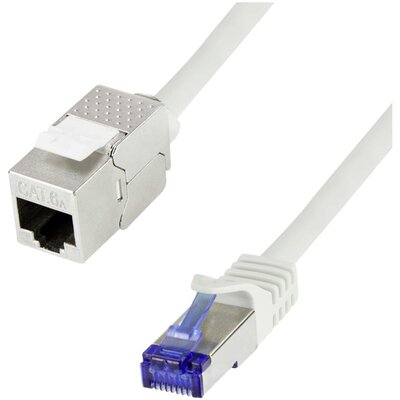 LogiLink CC5152S RJ45 Hálózati kábel, patchkábel CAT 6A S/FTP 25 m Szürke Védővel 1 db