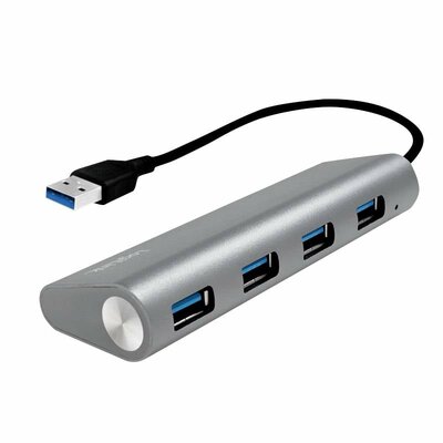 LogiLink UA0307 4 port USB 3.2 hub Alumínium