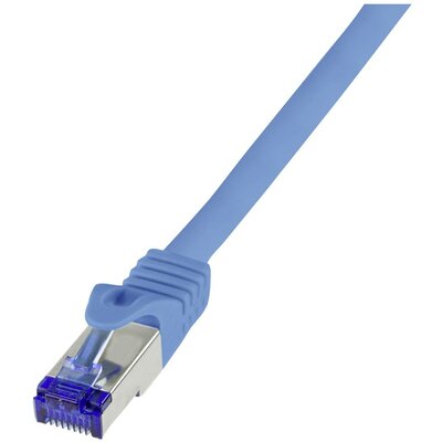 LogiLink C6A066S RJ45 CAT 6A S/FTP 3.00 m Kék 1 db