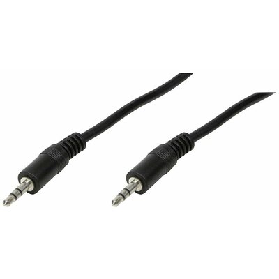 LogiLink CA1048 Jack Audio Csatlakozókábel 0.20 m Fekete (matt)