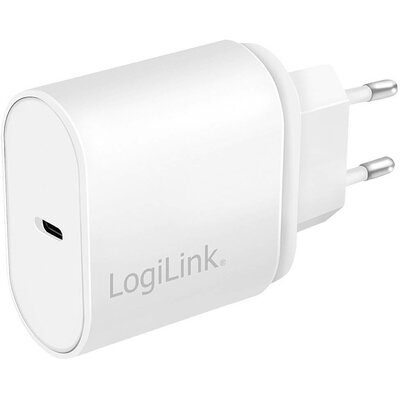 LogiLink Ladegerät USB-s töltőkészülék 20 W Beltér, Aljzat dugó Kimeneti áram (max.) 3000 mA Kimenetek száma: 1 x USB-C® alj (Power Delivery)