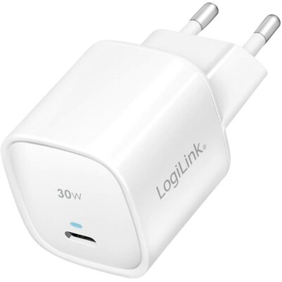 LogiLink PA0279 USB-s töltőkészülék 30 W Beltér, Aljzat dugó Kimeneti áram (max.) 3 A USB-C® alj (Power Delivery) Kimenetek száma: 1 x USB Power Delivery