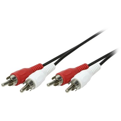 LogiLink CA1039 RCA Audio Csatlakozókábel 2.50 m Fekete (matt)