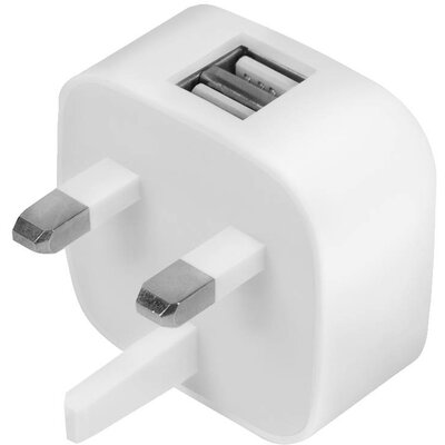 LogiLink PA0209 USB-s töltőkészülék 10.5 W Beltér, Aljzat dugó Kimeneti áram (max.) 2100 mA Kimenetek száma: 2 x USB-A