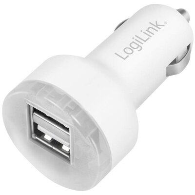 LogiLink USB-s töltőkészülék 10.5 W Személygépkocsi Kimeneti áram (max.) 2100 mA USB-A Kimenetek száma: 2 x