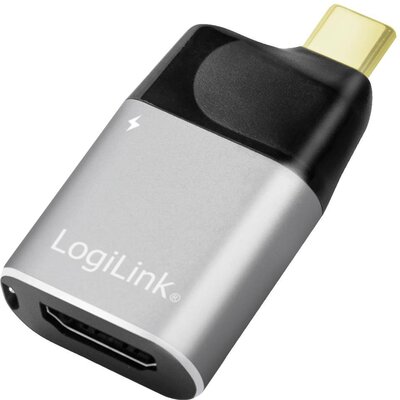 LogiLink USB 3.1 (Gen 2) Átalakító [1x USB 3.1 dugó, C típus - 1x HDMI alj, USB-C® alj (Power Delivery)] CUA0203