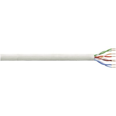 LogiLink CPV0022 Hálózati kábel CAT 6 U/UTP 4 x 2 x 0.13 mm² Szürke 305 m