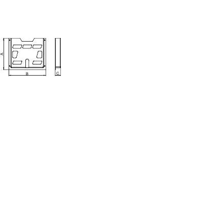 Schneider Electric NSYDPA4 Szerelési anyag Polisztirol Fehér (H x Sz x Ma) 23 x 247 x 230 mm 1 db