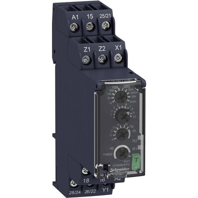 Schneider Electric RE22R2MYMR RE22R2MYMR Időrelé Multifunkció 1 db Időtartomány: 0.05 mp - 300 óra 2 váltó