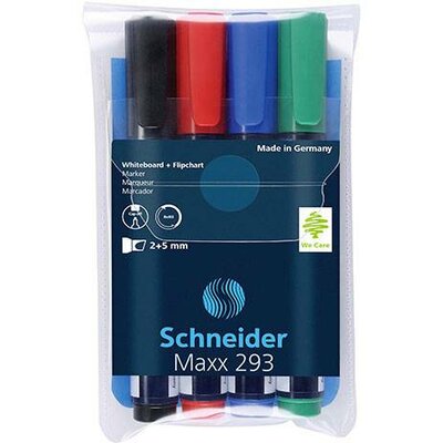 Schneider Schreibgeräte Maxx 293 129394 Táblafilc készlet Fekete, Piros, Kék, Zöld 5 db