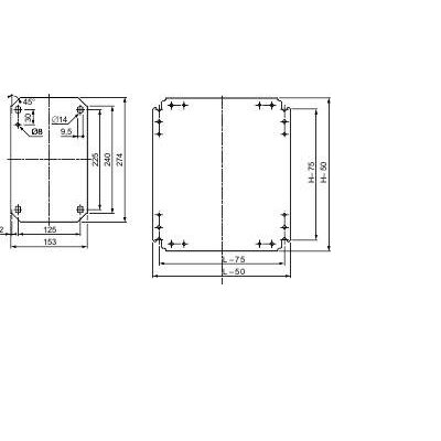 Schneider Electric NSYMM66 Szerelőlap (H x Sz) 600 mm x 600 mm Acél, ónozott 1 db