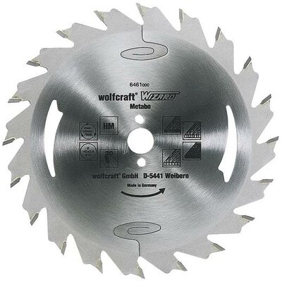 Wolfcraft 6477000 Keményfém körfűrészlap 190 x 30 mm Fogak száma (collonként): 28 1 db