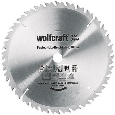 Wolfcraft 6664000 Keményfém körfűrészlap 315 x 30 x 3.2 mm Fogak száma (collonként): 28 1 db