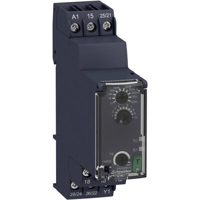 Schneider Electric RE22R2CMR RE22R2CMR Időrelé Mono funkció 1 db Időtartomány: 0.05 mp - 300 óra 2 váltó