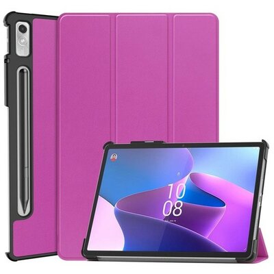 Lenovo Tab P11 Pro (11.2) (2. generáció) TB-132FU, mappa tok, Trifold, érintőceruza tartó, lila