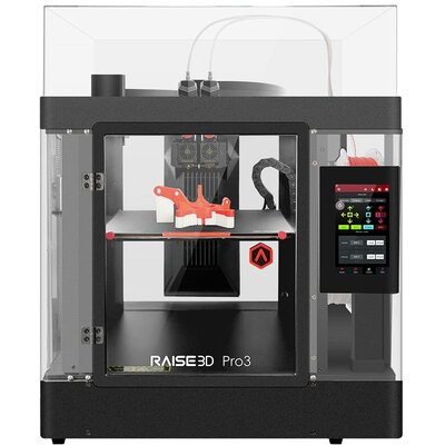 RAISE3D Pro3 Dual Extruder 3D nyomtató Fűthető nyomtatóágy, Kettős dűzni rendszer (dupla extruder), Rugalmas fém ágy, Nyomtatószállal, házzal, Szoftverrel,