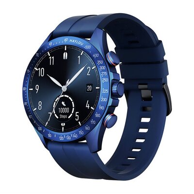 HAYLOU SOLAR PRO BLUE HAYLOU SOLAR PRO okosóra (49mm, szilikon szíj, fém ház, aktivitásmérő, vízálló, 100+ sport mód) SÖTÉTKÉK