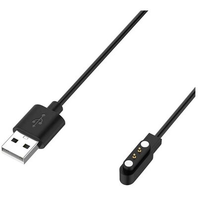 Töltőkábel USB (mágneses, 100cm) FEKETE