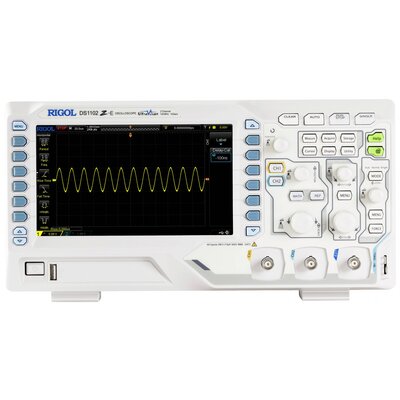 Rigol DS1102Z-E Digitális oszcilloszkóp Kalibrált (DAkkS) 100 MHz 2 csatornás 1 GSa/mp 24 Mpts 8 bit Digitális memória (DSO) 1 db