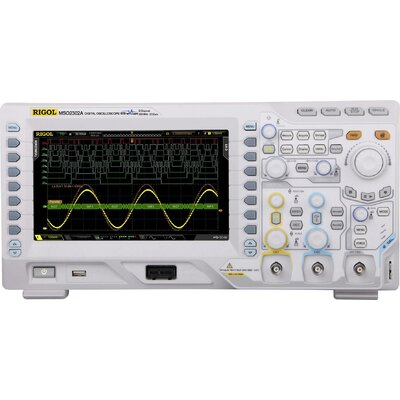 Rigol MSO2202A Digitális oszcilloszkóp Kalibrált (ISO) 200 MHz 18 csatornás 1 GSa/mp 7 Mpts 8 bit Digitális memória (DSO), Kevert jel (MSO), Logikai analizátor