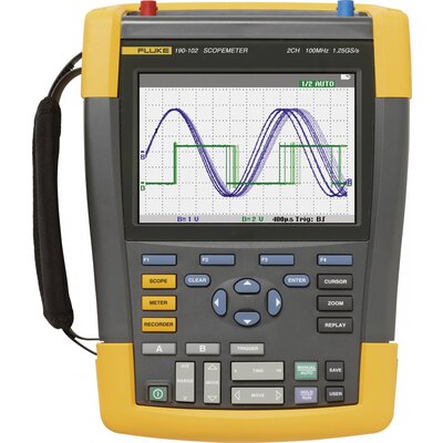 Fluke 190-104-III-S Kézi oszcilloszkóp 100 MHz 4 csatornás 1.25 GSa/mp 30 kpts 8 bit 1 készlet