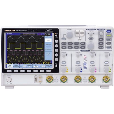 GW Instek GDS-3504 Digitális oszcilloszkóp Kalibrált (ISO) 150 MHz 4 GSa/mp 25 kpts 8 bit Digitális memória (DSO) 1 db