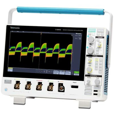 Tektronix MDO34 3-BW-500 + 3-AFG + 3-BND + 3-MSO Digitális oszcilloszkóp 500 MHz 4 csatornás 128 kpts 8 bit 1 db