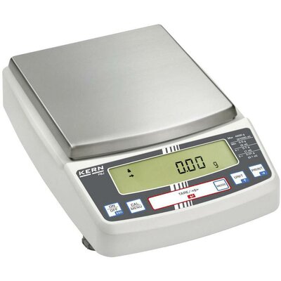 Kern PBJ 8200-1M Labormérleg Mérési tartomány (max.) 8.2 kg Leolvashatóság 0.1 g Hálózatról üzemeltetett Ezüst