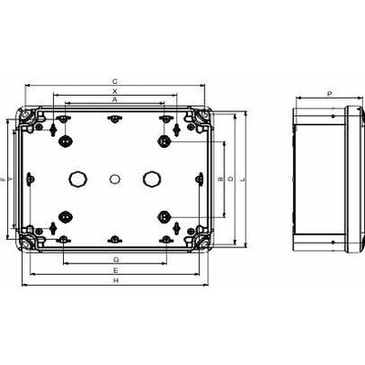 Schneider Electric NSYTBS11116 Fali műszerdobozok 116 x 116 x 62 ABS Élénk szürke (RAL 7035) 5 db