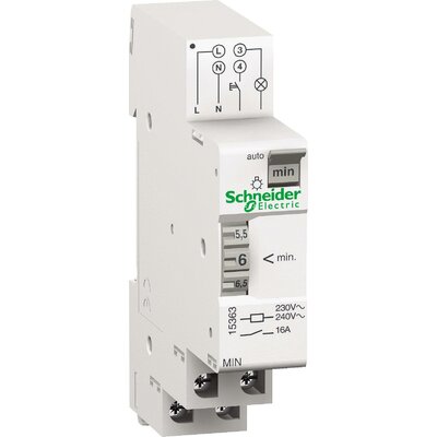 Schneider Electric 15363 Lépcsőház világítás időkapcsoló Kalapsínes 230 V