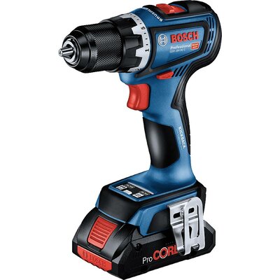 Bosch Professional GSR 18V-90 C 06019K6006 Akkus csavarozó, Akkus fúrócsavarozó 18 V 5.0 Ah Lítiumion kefe nélkül, 2. akkuval, Töltővel, Hordtáskával