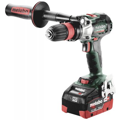 Metabo GB 18 LTX BL Q I 602362660 Akkus menetfúró 18 V 5.5 Ah Lítiumion 2. akkuval, Hordtáskával, Töltővel