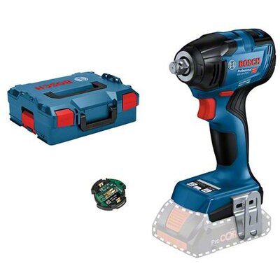 Bosch Professional GDS 18V-210 C + GCY 42 solo 06019J0301 Akkus ütvecsavarozó 18 V Lítiumion Bluetooth-modullal, akku nélkül, töltő nélkül, Hordtáskával