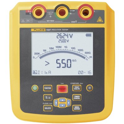 Fluke 1537 Szigetelésmérő műszer 250 V, 500 V, 1000 V, 2500 V 500 GΩ